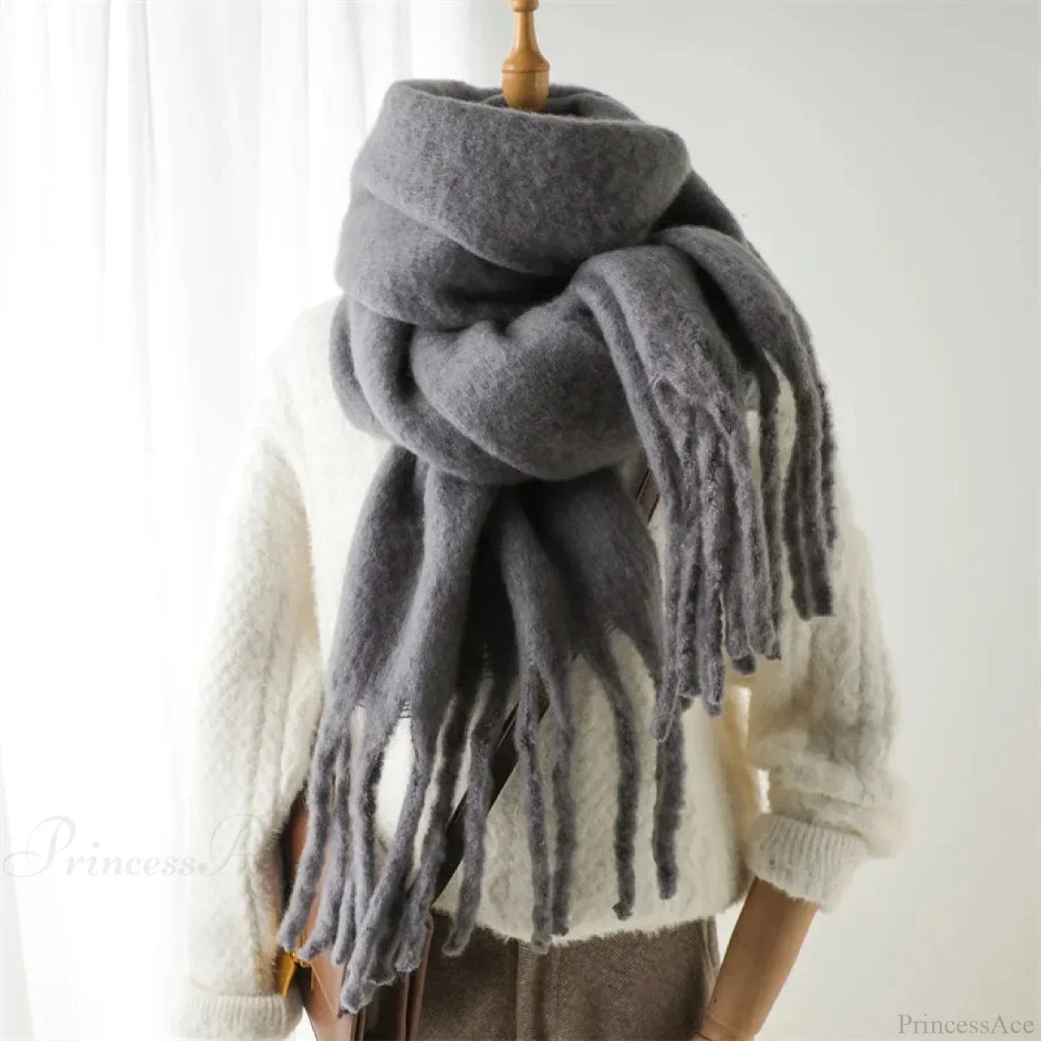 Cashmere Winter Pashmina Blanket Wrap - Thick and Soft Scarf